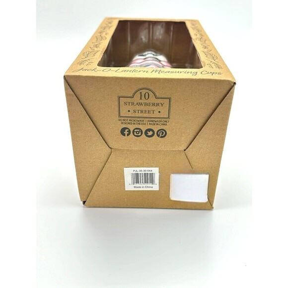 10 Strawberry Street Pink Jack O Lantern Measuring Cups - Picture 4 of 4